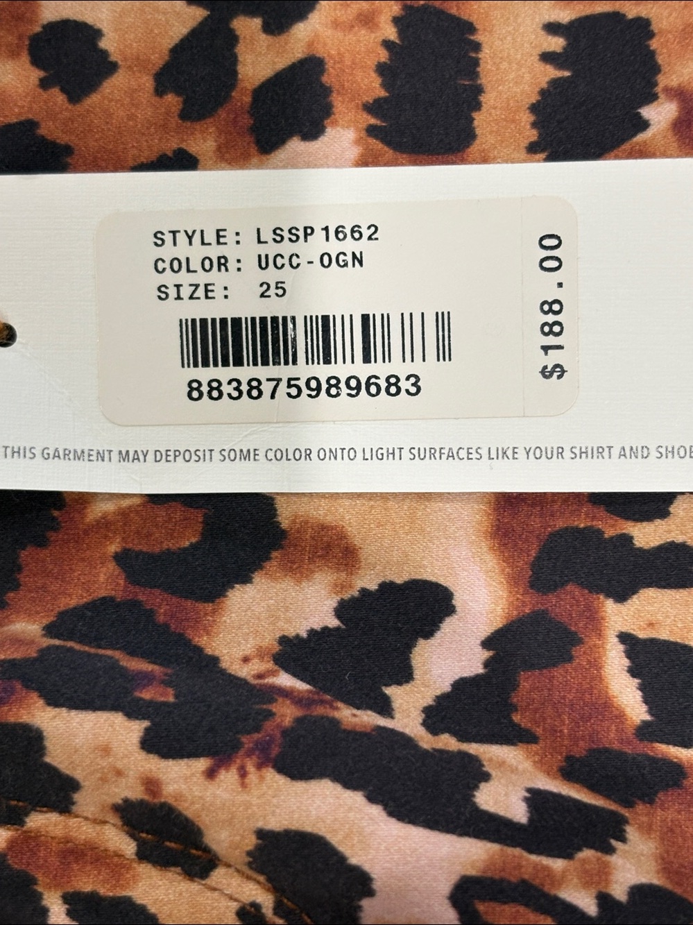 Women’s Adriano Goldschmied Leopard Print, The Jodi Crop Pants - Picture 7 of 7